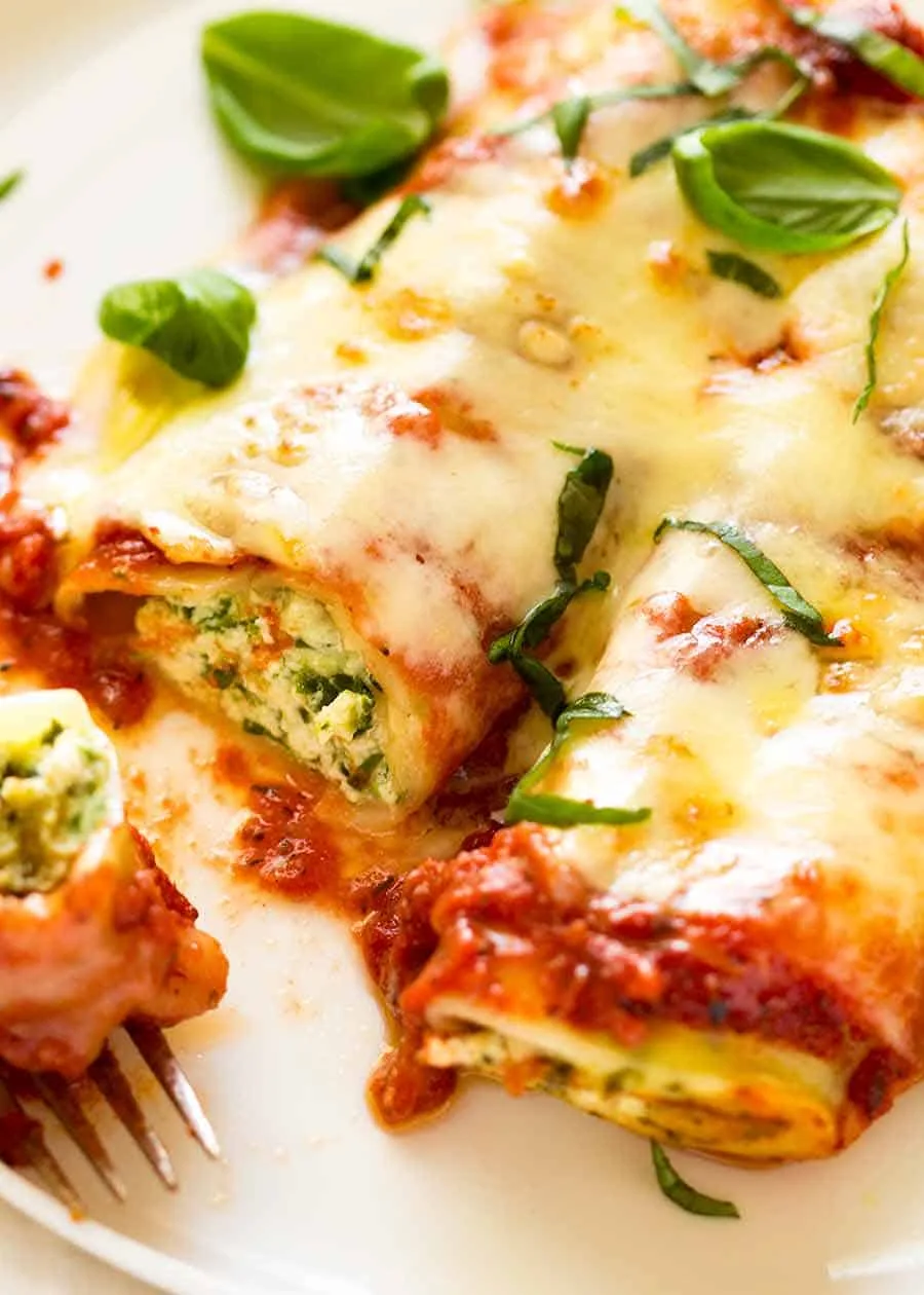 Spinach and Ricotta Cannelloni