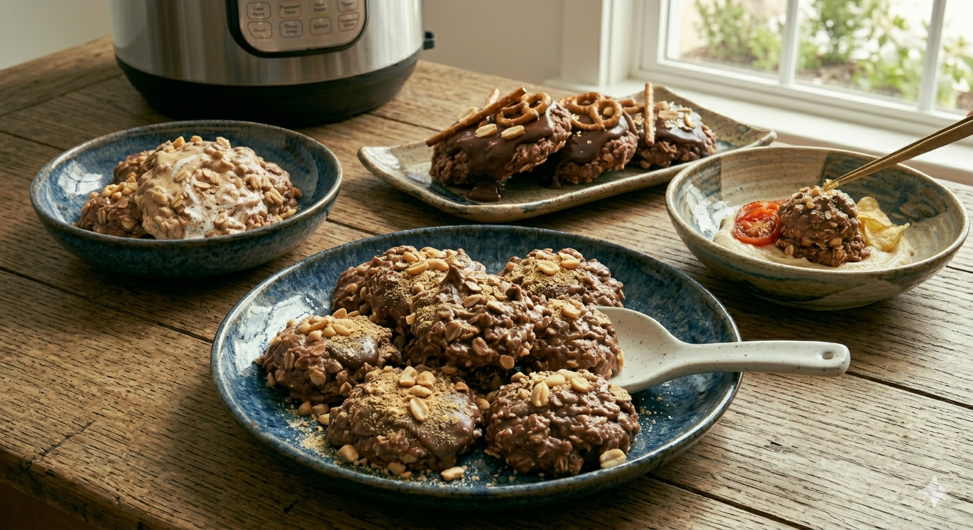 Peanut Butter-Chocolate No-Bake Cookies